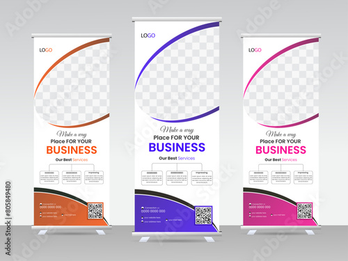Professional business rack card or dl flyer template