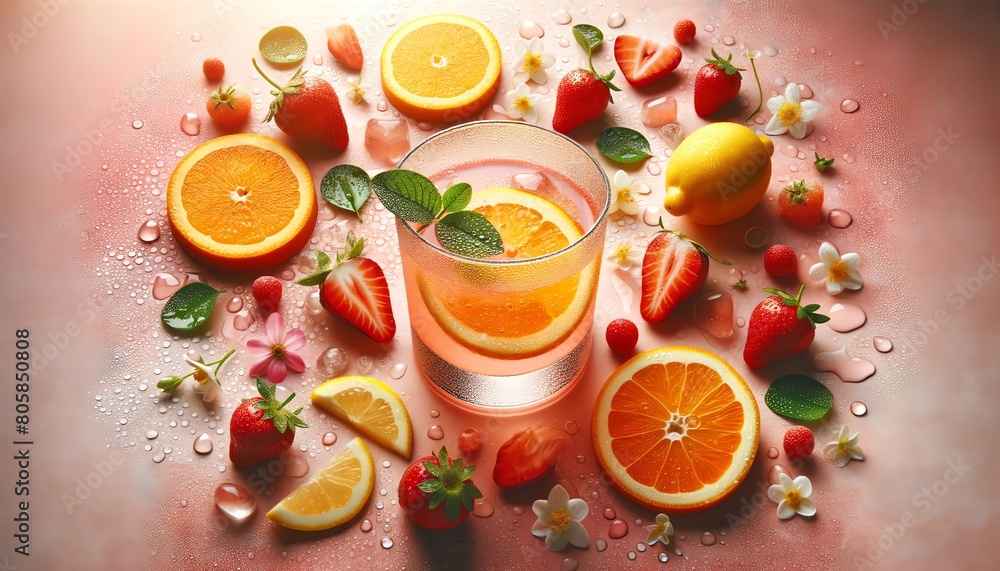 Image of a Southern Sunrise drink in a glass Image of a Southern Sunrise drink in a glass