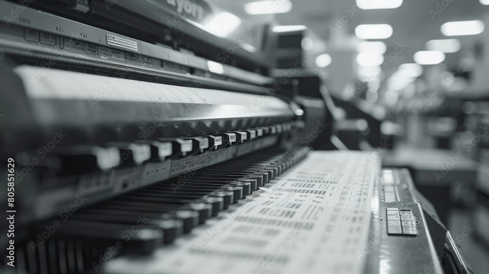 The steady rhythm of a dot matrix printer, producing reports with the precision demanded by professional standards. The steady rhythm of a dot matrix printer, producing reports with the precision demanded by professional standards.