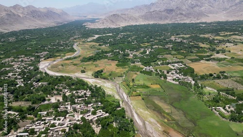 Kapisa Province, Afghanistan - Green Fields and Natural Scenery photo