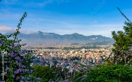 view of the city in Kathmandu, Nepal. photo