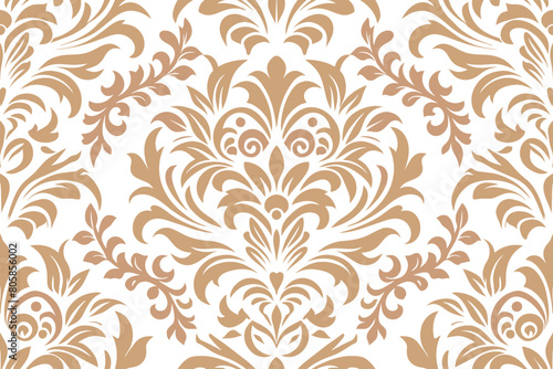 Damask seamless pattern element.  For easy making seamless pattern just drag all group into swatches bar  and use it for filling any contours.