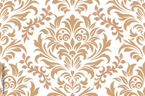Damask seamless pattern element.  For easy making seamless pattern just drag all group into swatches bar, and use it for filling any contours.