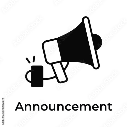 Megaphone, loudspeaker, election campaign vector design