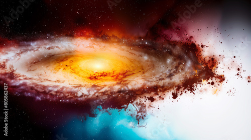 Galaxy in outer space.