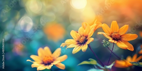 Yellow Flowers in a Field