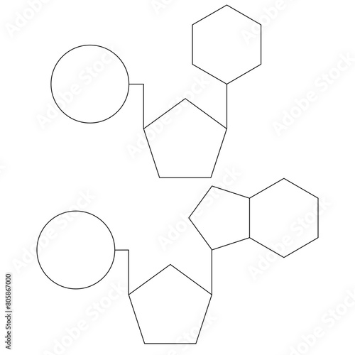 abstract background with hexagons