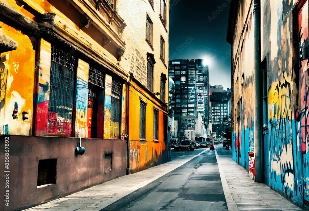 Fototapeta premium street in the town
