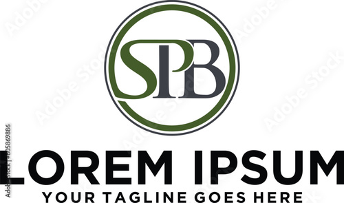 Initial SPB letters logo idea photo