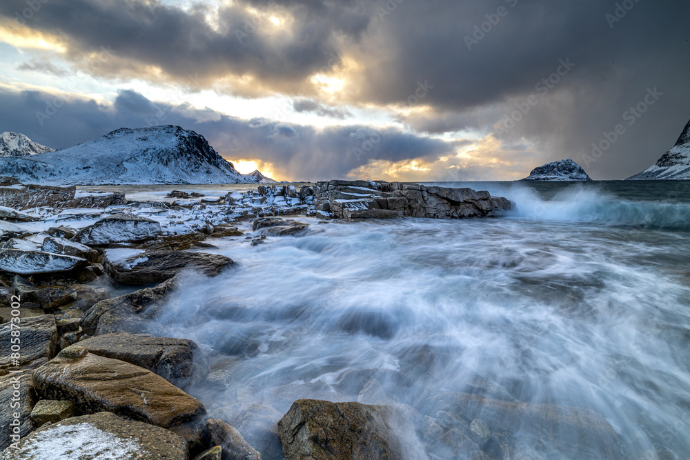 Obraz premium Stormy lofoten