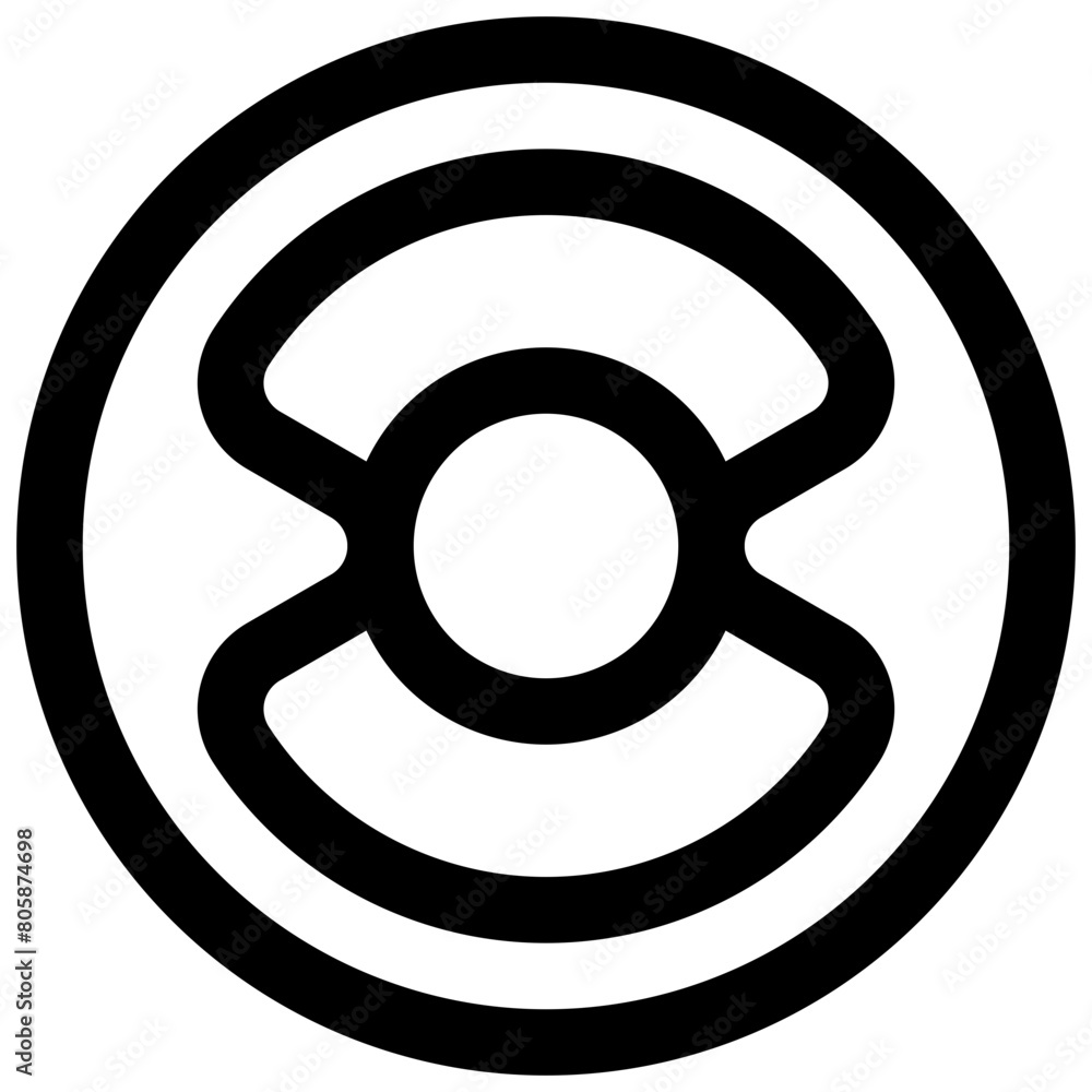 Black hole. Editable stroke vector icon. Black hole. Editable stroke vector icon.