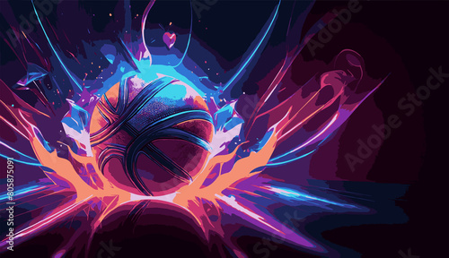 basketball concept with free space background 