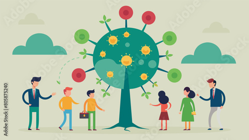 The leaves of the Misinformation Tree are like a virus infecting those who come into contact with them and spreading false beliefs..