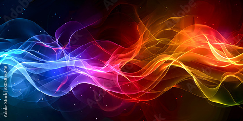 Abstract bright background with smoke photo