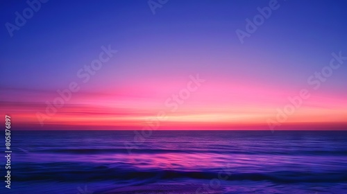 A smooth gradient blend from electric blue to sunset purple  representing the magic of twilight