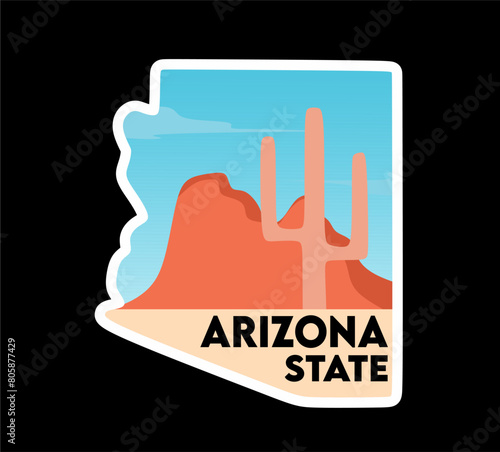 arizona state with dessert view