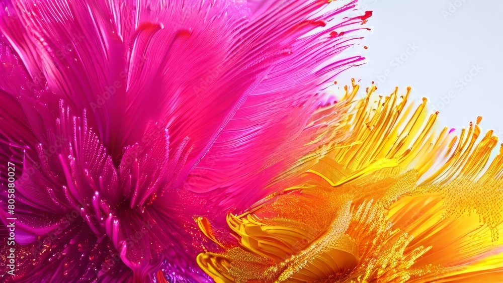 Fototapeta premium Colorful flower abstract background, close-up, macro photography.