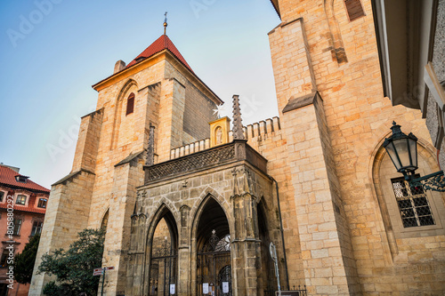 Johannine Commandery, gothic portal. Prague. photo