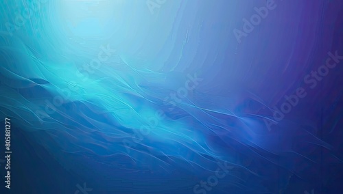 Electric blue and violet wave art on a dark background