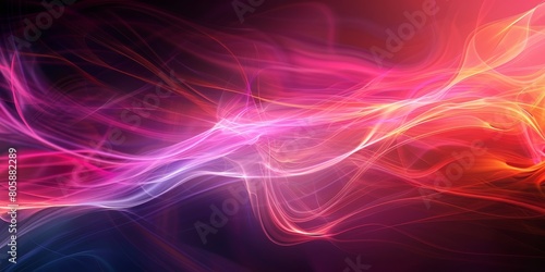 Vibrant Colorful Abstract Background on Black