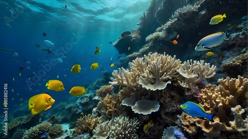 coral reef and fish