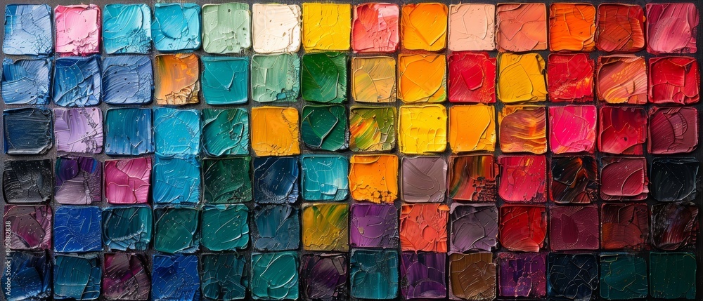 Oil painting, grid pattern, Ultra HD, 8K Oil painting, grid pattern, Ultra HD, 8K