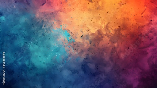 Colorful Grunge Artistic Background in Blue and Purple Tones