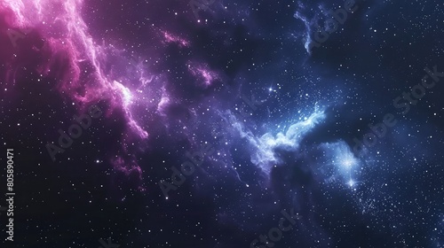 Space background with realistic nebula and shining stars, Colorful cosmos with stardust and milky way ,Magic color galaxy. Infinite universe and starry night ,3d render, colorful cosmic texture