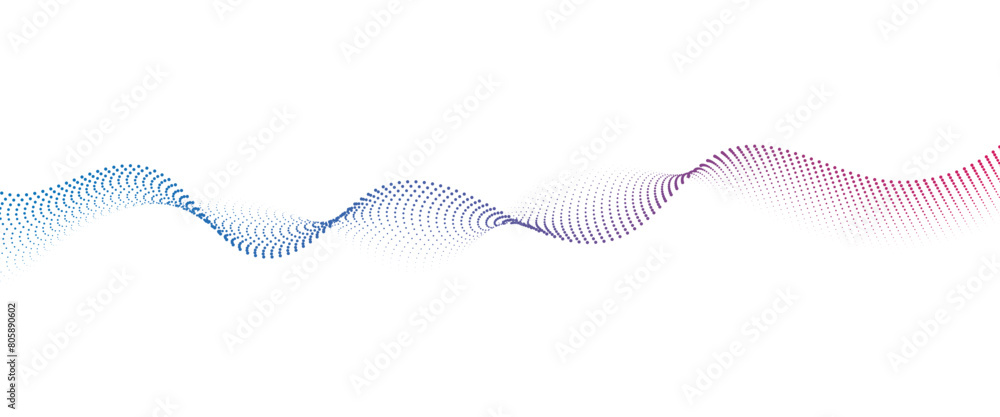 Flowing Dot Wave Pattern Halftone Curve Shape on Transparent Background Flowing Dot Wave Pattern Halftone Curve Shape on Transparent Background