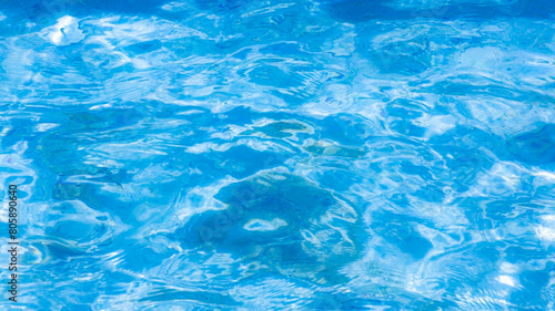 Fototapeta Naklejka Na Ścianę i Meble -  Summer Tropical beach water  with crystal clear water on beach background