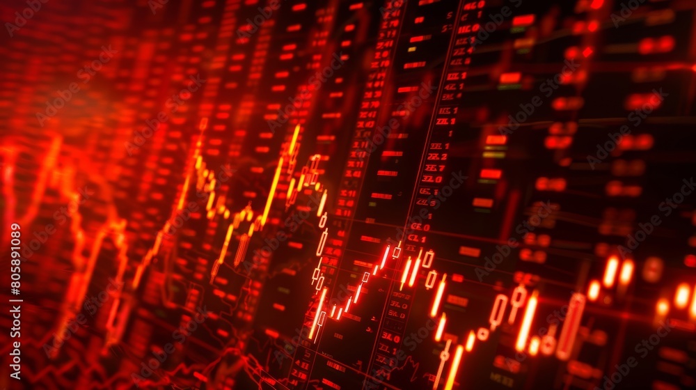 custom made wallpaper toronto digitalThe sharp decline in stock market charts illustrates a period of economic recession and monetary setbacks.