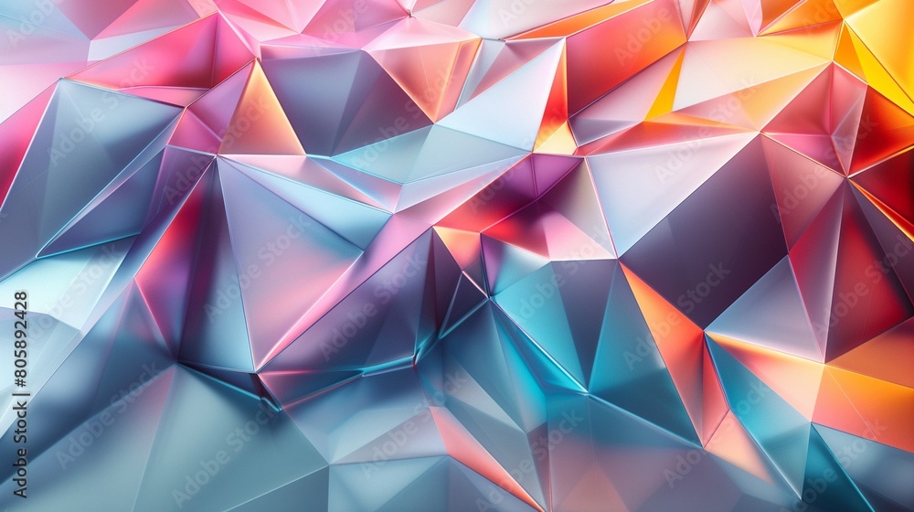Modern abstract geometry with a textured surface, blending sharp angles with soft color gradients Modern abstract geometry with a textured surface, blending sharp angles with soft color gradients