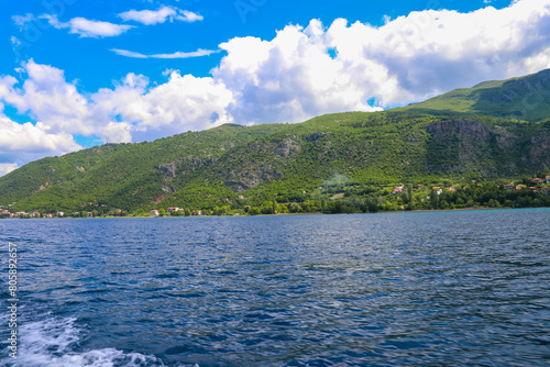 View of Lake Ohrid in North Macedonia