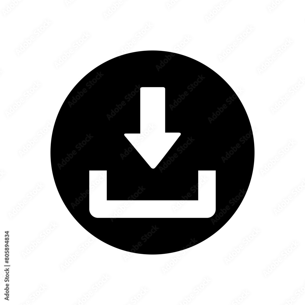 Download icon vector. Upload button illustration. Load symbol or logo. Download icon vector. Upload button illustration. Load symbol or logo.