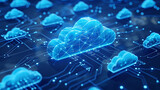 Cloud computing revolutionizes data management, linking business computers to internet servers for seamless transfer, backup, and secure data access, enhancing efficiency and accessibility.