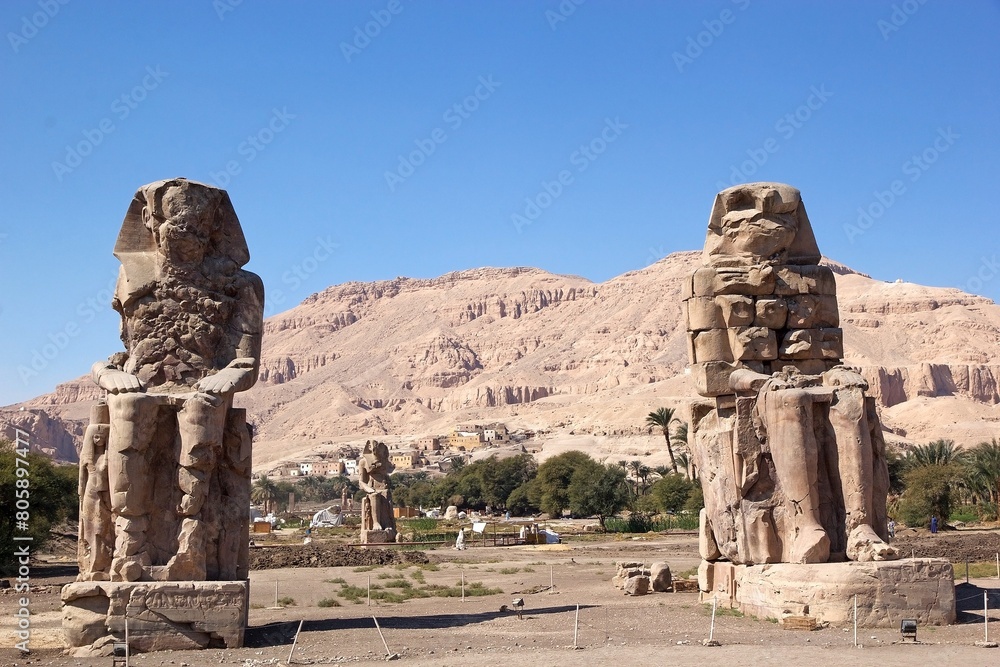 Colossi of Memnon, Theban Necropolis, Luxor, Egypt