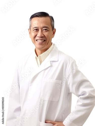 Professional pharmacist medical adviser consultant specialist in transparent background