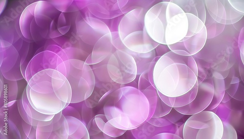 Pale purple and white bokeh circles softly overlapping  creating an elegant mood