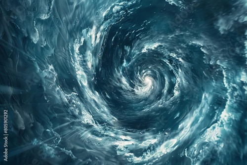 Spiraling lines reflecting the swirling patterns seen in a hurricane or cyclone