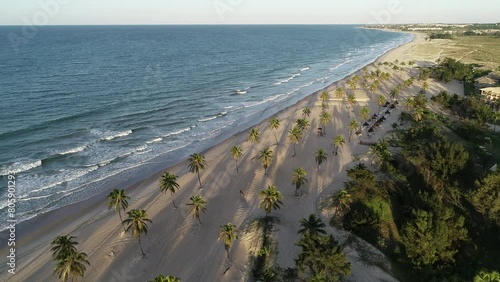 Aerial view of Cumbuco Beach - Caucaia, Ceará, Brazil