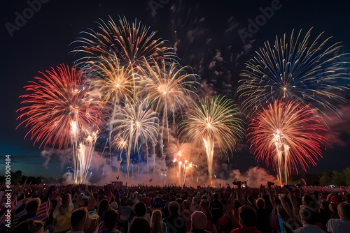 fireworks over the river 