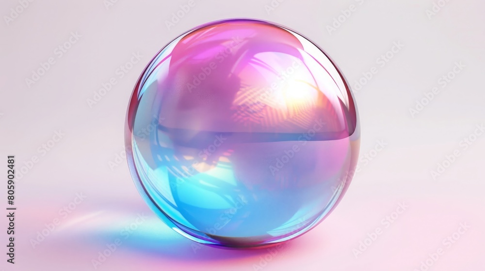 A large, colorful, and shiny ball A large, colorful, and shiny ball