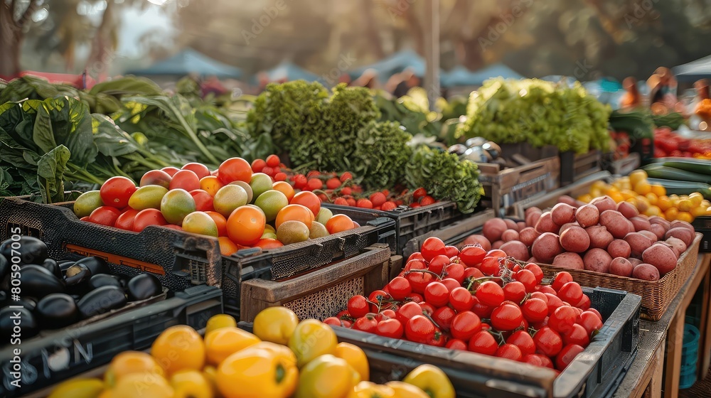 A farmer's market is a great place to buy fresh, local produce