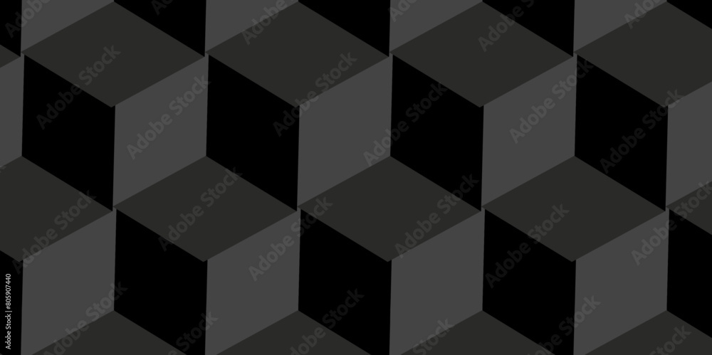 Abstract black and gray style minimal blank cubic. Geometric pattern illustration mosaic, square and triangle wallpaper. Seamless cube technology business concept.
Abstract black and gray style minimal blank cubic. Geometric pattern illustration mosaic, square and triangle wallpaper. Seamless cube technology business concept.
