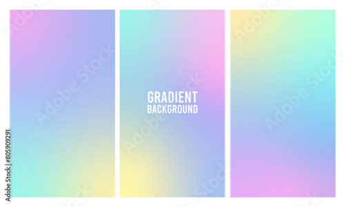soft chromatic color gradient background, bundling, for social media template