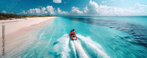 Jetskiing Across the Turquoise Waters of the Bahamas for an Adventurous Travel Experience