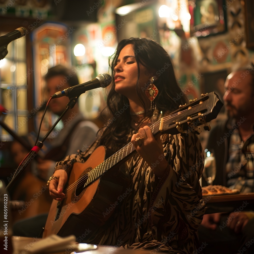 © Thares2020 - Soulful Fado Performance in Historic Lisbon Tavern Capturing Cultural Essence and Tradition