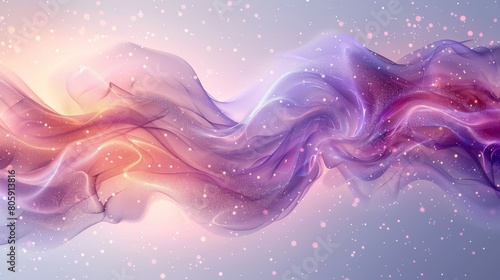 Abstract image with violet dynamic swirling lines.