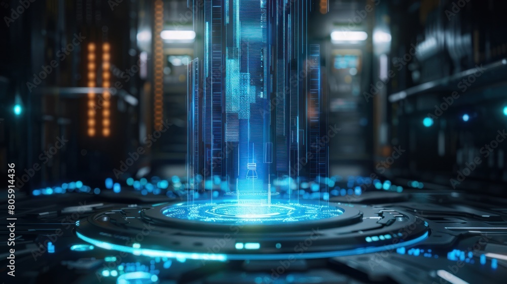 Obraz premium abstract background technology hologram