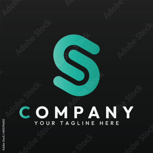 Logo vector template of letter S